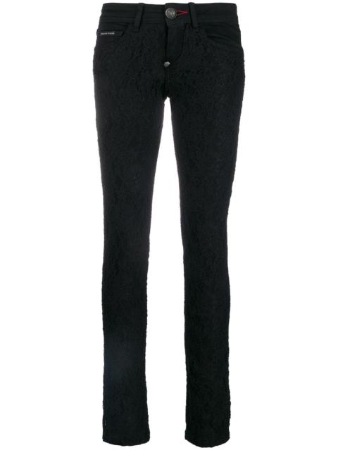PHILIPP PLEIN lace skinny jeans