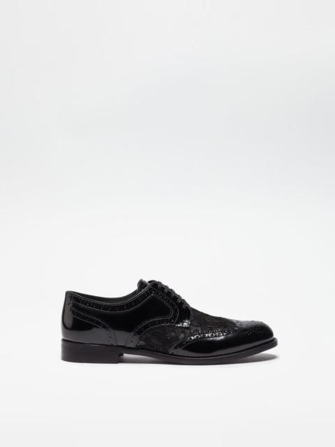 Dolce & Gabbana Leather derby shoe with lace detail