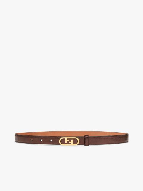 FENDI Brown leather belt