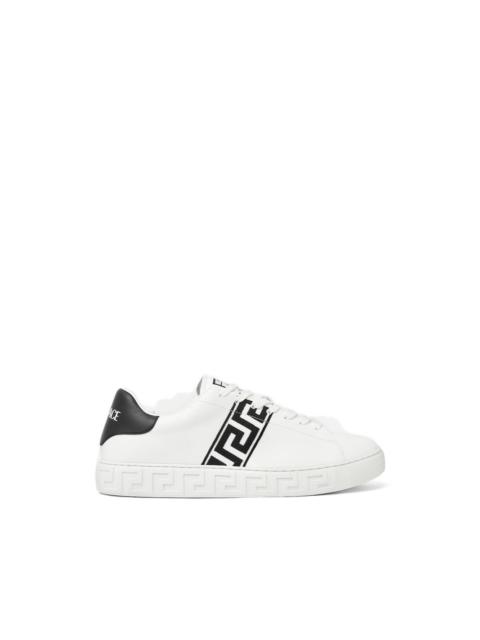 VERSACE greca embroidered sneakers
