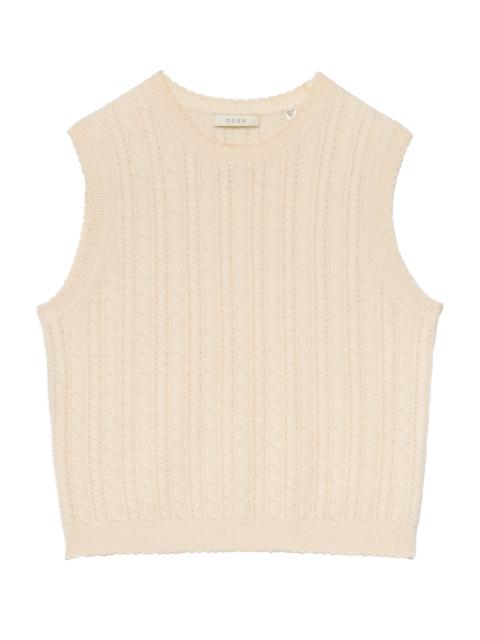 DÔEN LOUDEN CASHMERE CABLE TOP