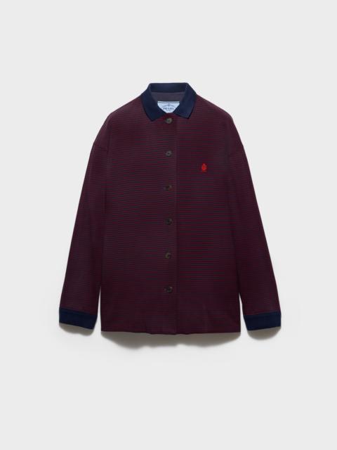 Prada Piqué blouson jacket