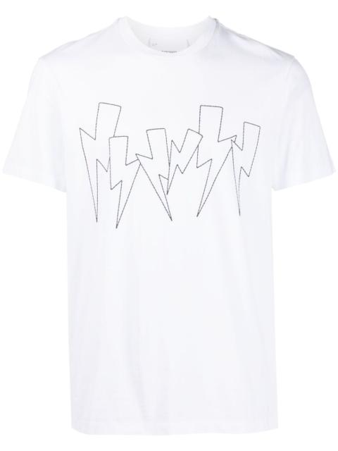 Neil Barrett Thunderbolt-print crew-neck T-shirt