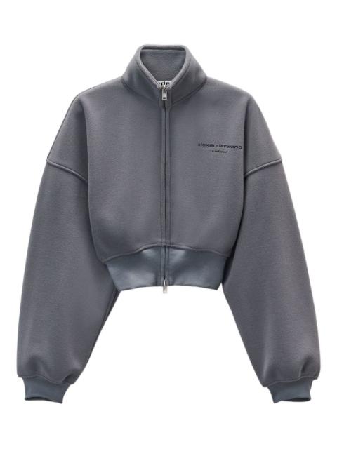 Alexander Wang zip-up cropped sweatshirt