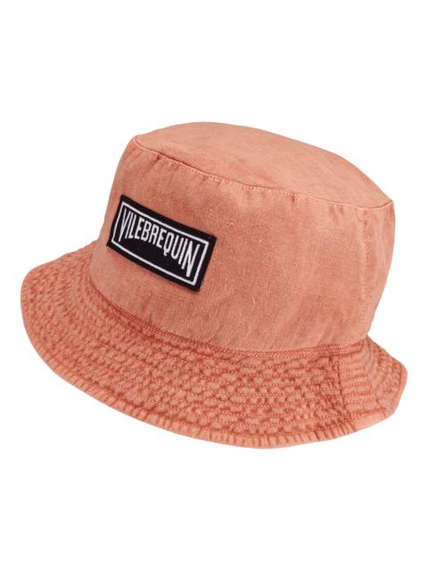 Vilebrequin Unisex Linen Bucket Hat Solid