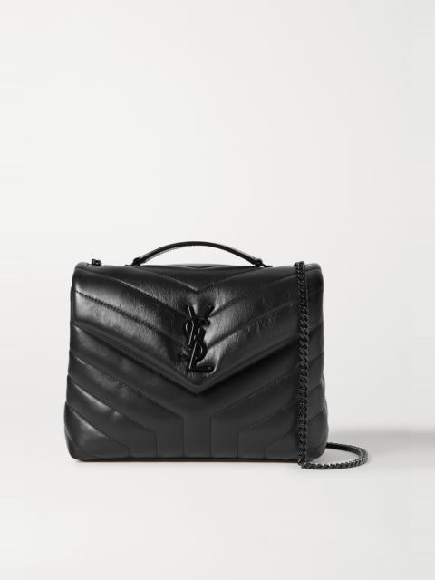 SAINT LAURENT loulou small chain bag in matelassé "y" leather