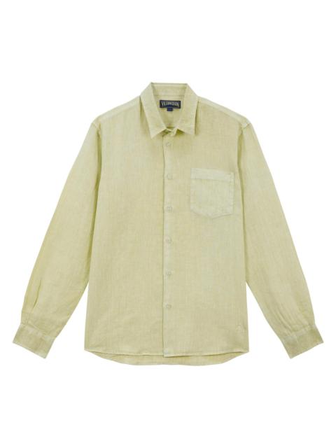 Vilebrequin Men's Linen Button-Up Shirt - Citronelle