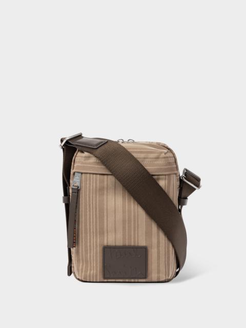 Sand 'Shadow Stripe' Cross-Body Bag