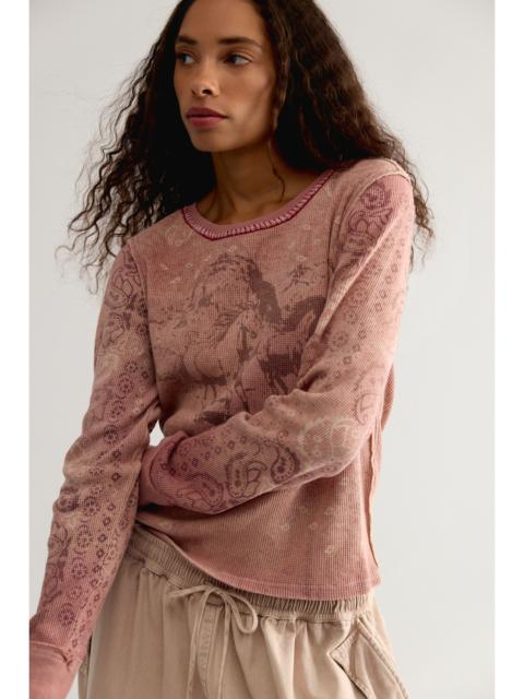 FREE PEOPLE We The Free Saddle Up Thermal Top
