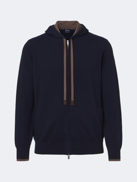 FEDELI Cashmere zip-up hoodie