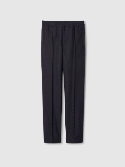 GUCCI Polyester GG jacquard pant with Web