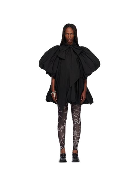 VAQUERA Black Pouf Minidress