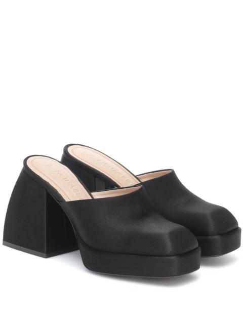 NODALETO Bulla Geller satin platform mules