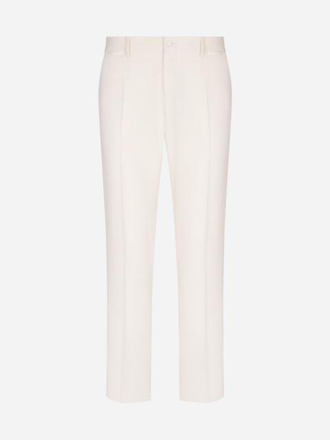 Dolce & Gabbana Stretch wool tuxedo pants