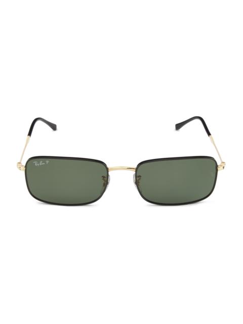 Ray-Ban Men's RB3746 59MM Aviator Sunglasses - Green Black