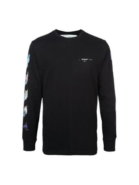 Off-White Off-White C/O Virgil Abloh Men'S Black Diag Arrows Long Sleeve T-Shirt OMAB001R191850121088