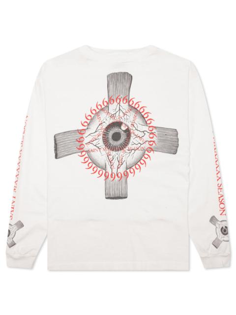 SAINT M×××××× EYEBALL L/S TEE - WHITE
