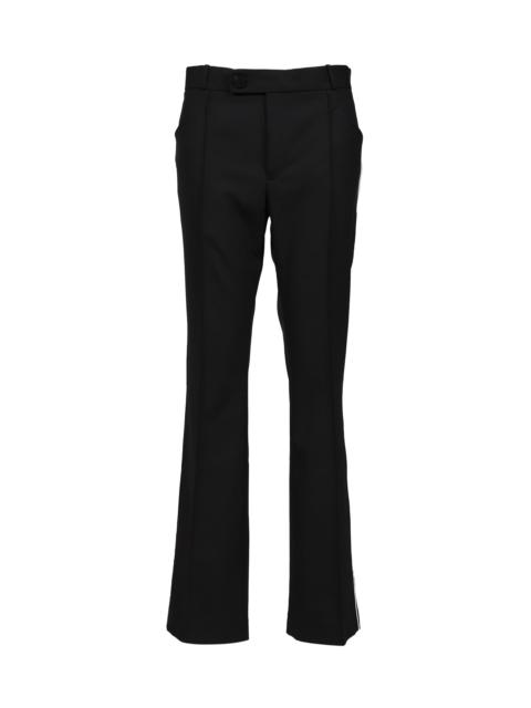 ERNEST W. BAKER PIPPING FLARE TROUSERS / BLK