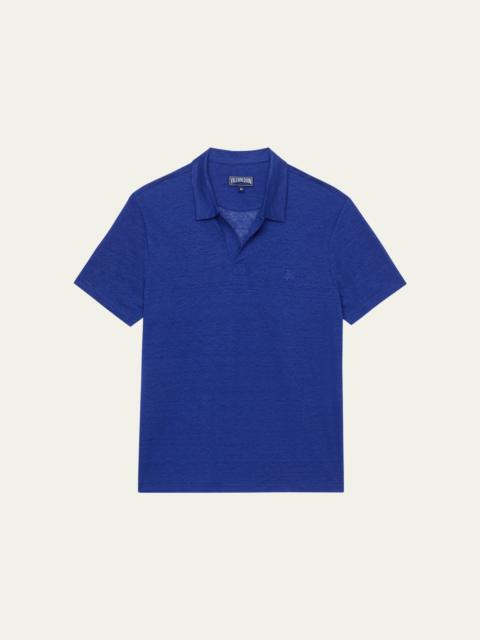 Vilebrequin Men's Pyramid Linen Polo Shirt
