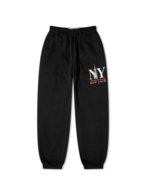 Alexander Wang Alexander Wang Denim Sweatpant With Puff Print