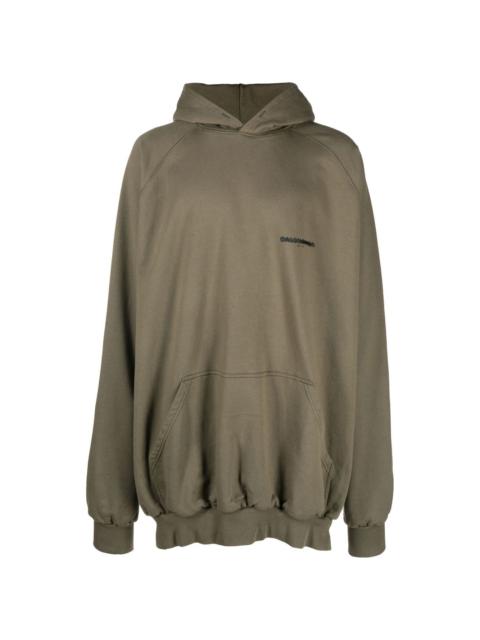 oversize logo-print hoodie