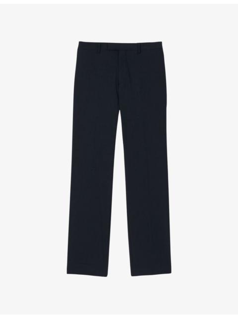 Sandro Slim-Fit Straight-Leg Stretch-Wool Trousers