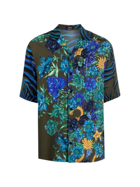 VERSACE floral-print shirt