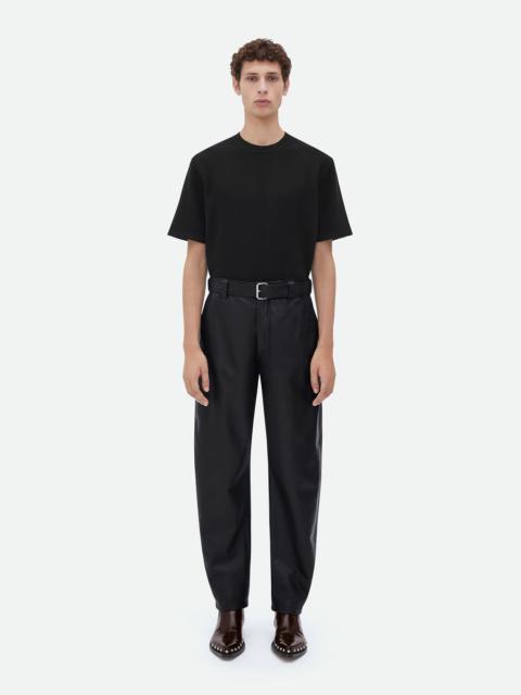 Bottega Veneta belted leather pants