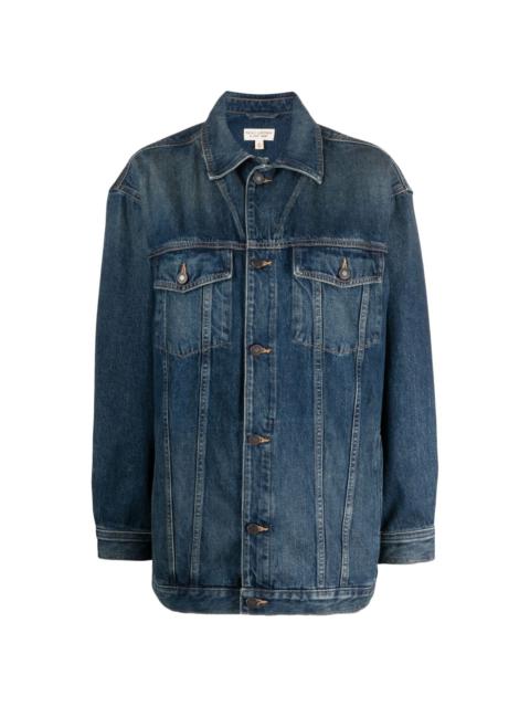 NILI LOTAN button-up denim jacket