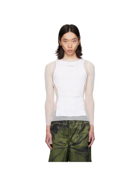 Jean Paul Gaultier White 'The Petit Grand' Long Sleeve T-Shirt