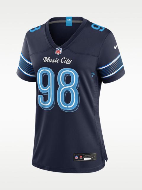 Nike Jeffery Simmons Tennessee Titans Rivalries Collection Women's Nike NFL Game Jersey