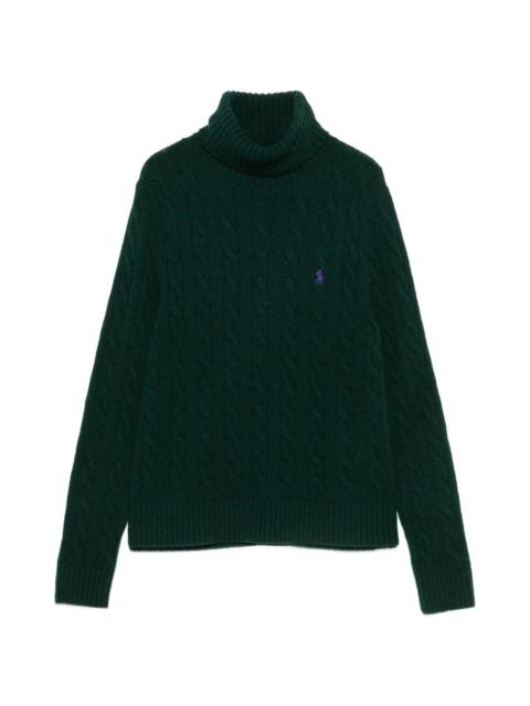 Polo Ralph Lauren cable-knit roll-neck sweater
