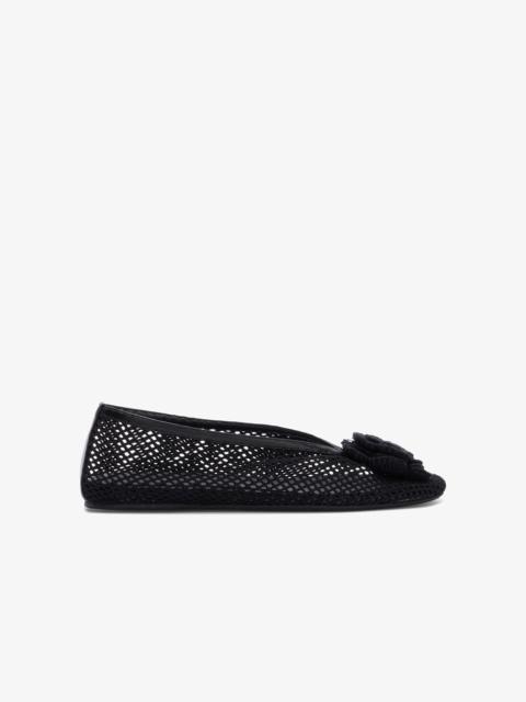 GANNI JENNY BALLERINA IN BLACK MESH