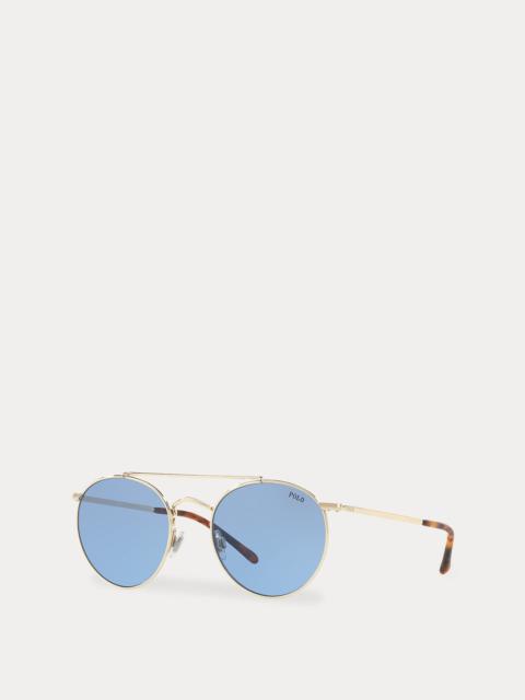 Polo Ralph Lauren Retro Round Metal Sunglasses