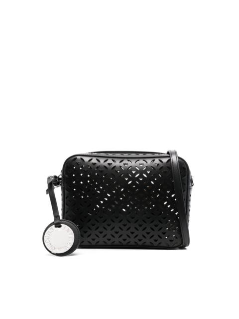 perforated-design cross body bag