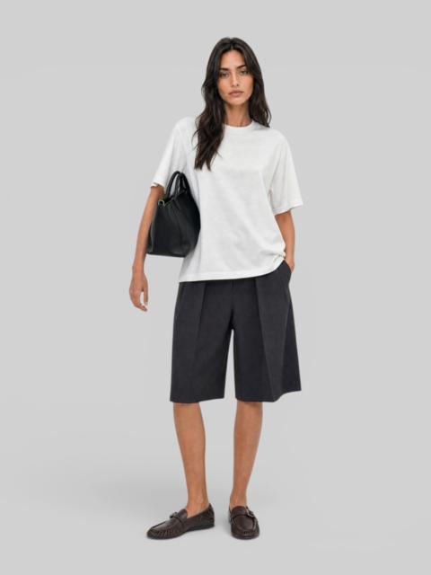 The Kooples WHITE COTTON CREW-NECK T-SHIRT