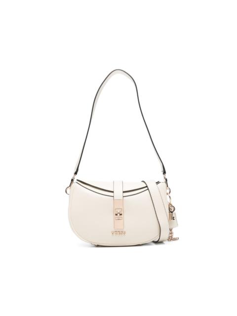 GUESS USA Brooke logo charm shoulder bag
