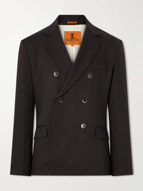 BARENA Double-Breasted Virgin Wool-Gabardine Blazer