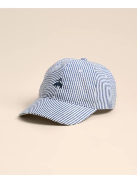 Brooks Brothers Cotton Seersucker Baseball Hat
