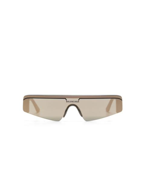 Ski rectangular-frame sunglasses