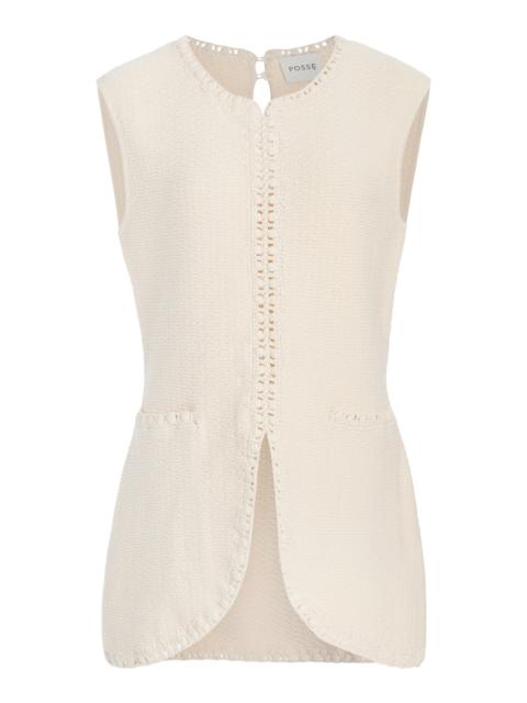 POSSE Exclusive Harlan Knit Vest ivory