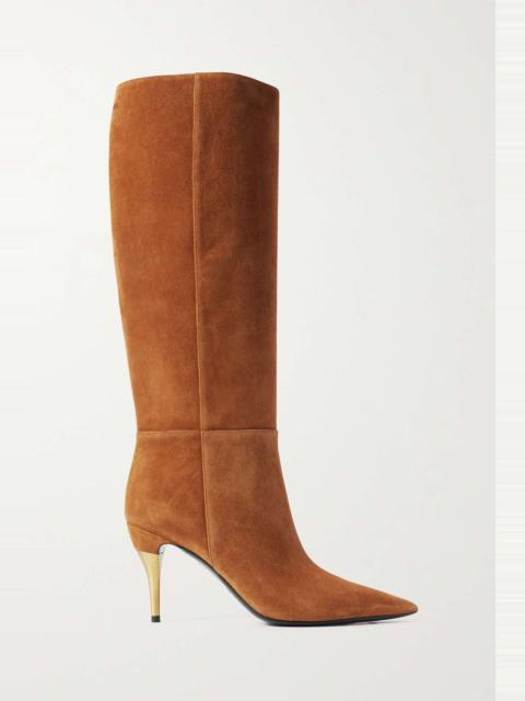 GUCCI Priscilla 85 suede knee boots