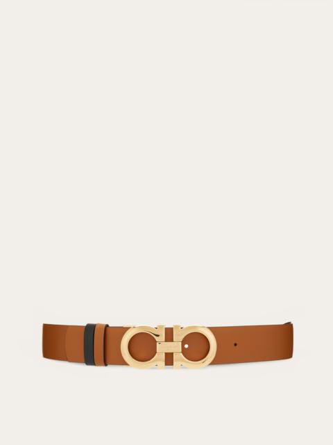 FERRAGAMO Reversible and adjustable Gancini belt