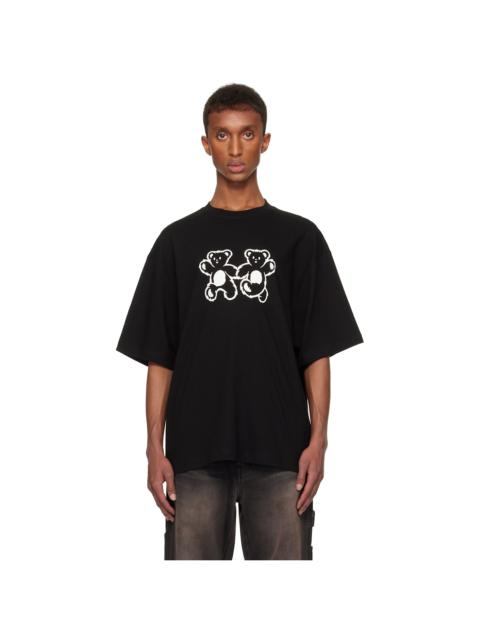 We11done Black Teddy Twins T-shirt