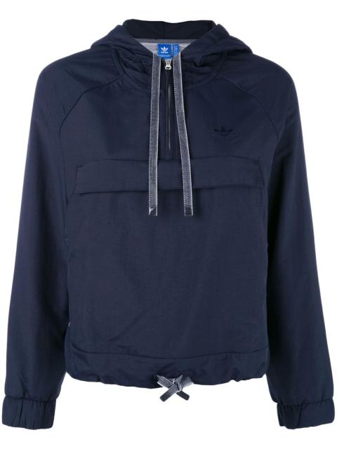 adidas cropped hooded sweatshirt