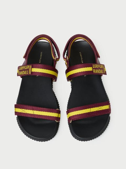 LOEFFLER RANDALL Arlo Maroon/Yellow Sport Sandal