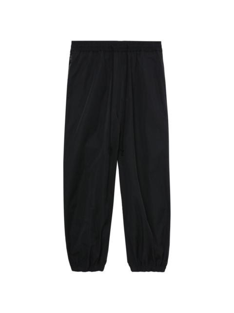 panelled tapered trousers