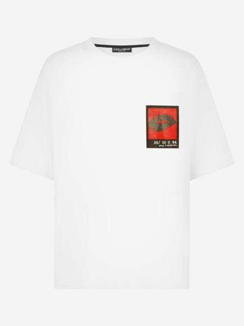 Dolce & Gabbana Stretch technical jersey T-shirt with print
