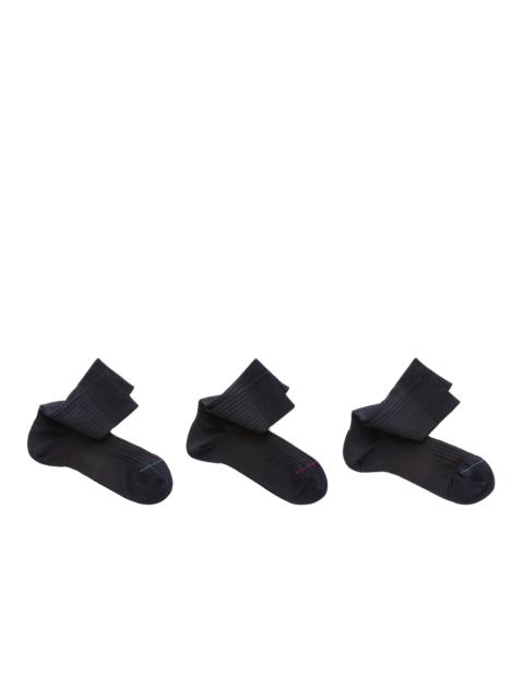Three-pack socks
Ribbed Fil d'Ecosse Short Multi