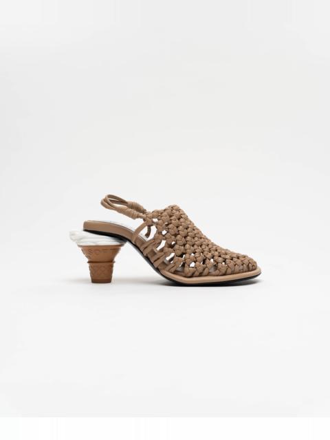 Maison MIHARAYASUHIRO Soft Serve Heel Intrecciato Sandals